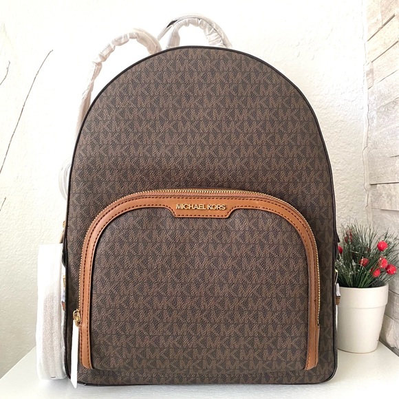 Michael Kors Jaycee Large Logo Backpack - Picture 1 of 8
